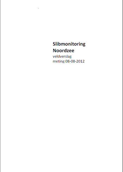75_Rooke_2012_Slibmonitoring Noordzee_Medusaverslag 2012-P-391 veldverslag meting 08-08-2012