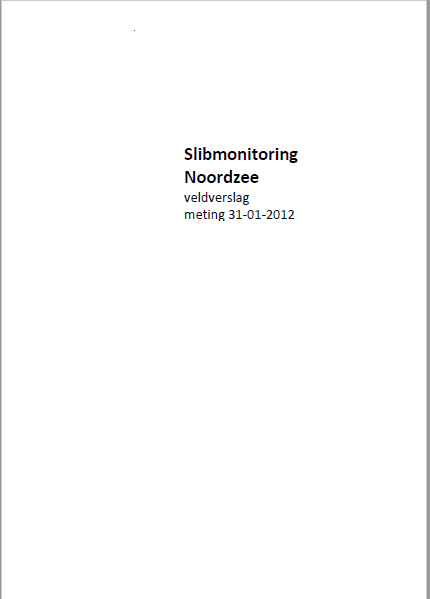 78_Rooke_2012_Slibmonitoring Noordzee_Medusa rapport 2012-P-391 veldverslag meting 31-01-2012